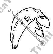 PEUGEOT 307 ARKA ÇAMURLUK DAVLUMBAZI SOL ( STW ) 2001>2008