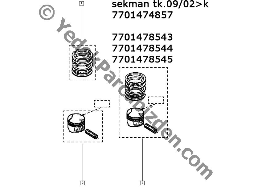 CLİO 2 SEKMAN TK. STD 79,5MM 1,4 16V. 1999>2006