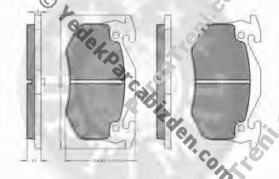 PEUGEOT 106 1.4cc / 1.6cc ARKA FREN BALATASI 1993>2001