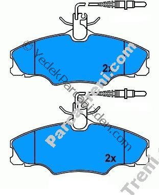 PEUGEOT 406 1.8cc 16v ÖN FREN BALATASI 1996>2004